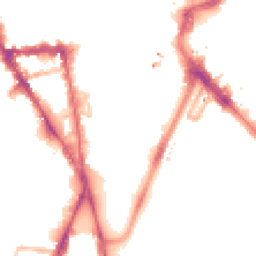 Night-time road noise heatmap for LE1 6UP