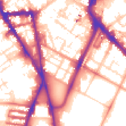 Daytime road noise heatmap for LE1 6WJ