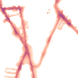 Night-time road noise heatmap for LE1 6WJ