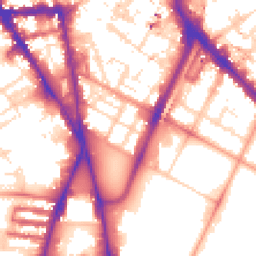Daytime road noise heatmap for LE1 6WU