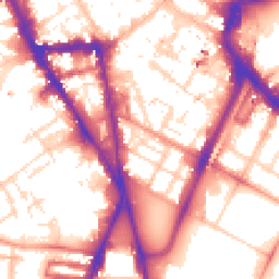 Daytime road noise heatmap for LE1 6XF