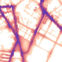 Daytime road noise heatmap for LE1 6XL