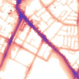 Daytime road noise heatmap for LE1 7JL