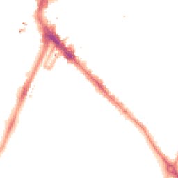 Night-time road noise heatmap for LE1 7JL