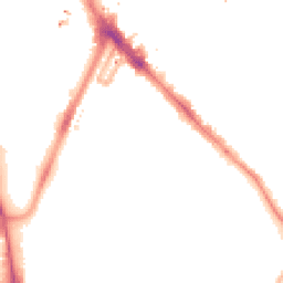 Night-time road noise heatmap for LE1 7LG