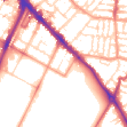 Daytime road noise heatmap for LE1 7QR