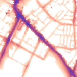 Daytime road noise heatmap for LE1 7RA