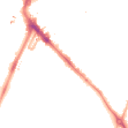 Night-time road noise heatmap for LE1 7RA