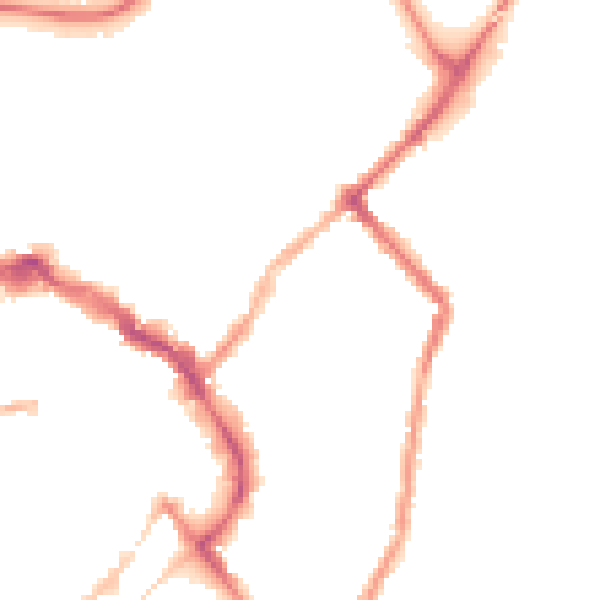 Night-time road noise heatmap for LE11 1AH