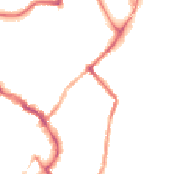 Night-time road noise heatmap for LE11 1DR