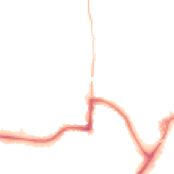 Night-time road noise heatmap for LE11 1FN