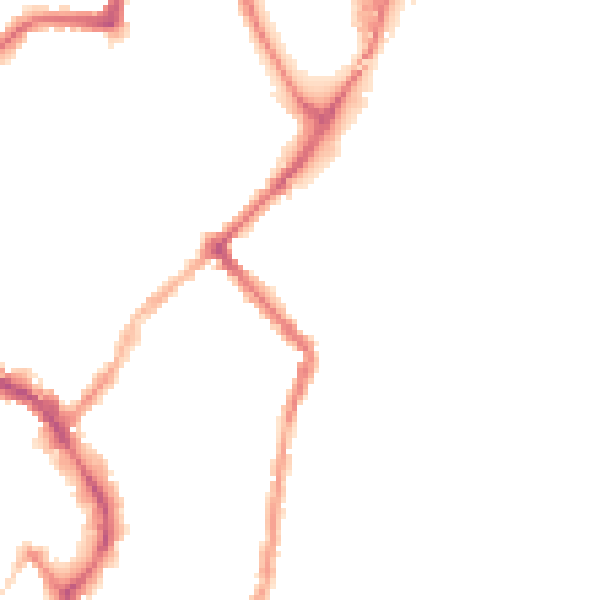 Night-time road noise heatmap for LE11 1GE
