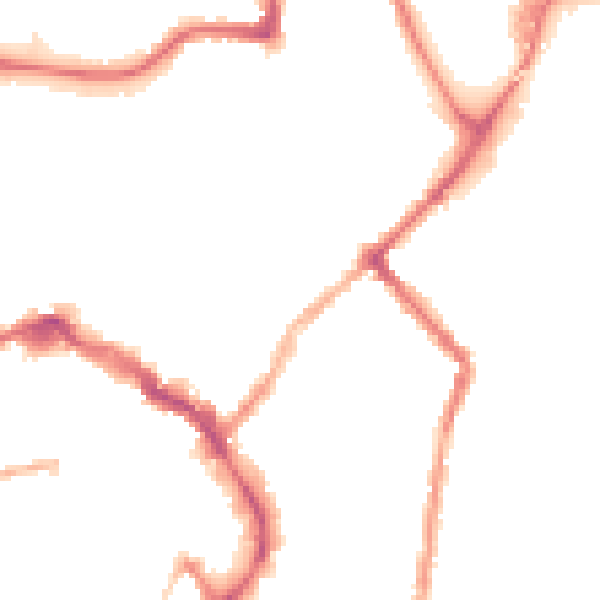 Night-time road noise heatmap for LE11 1GP