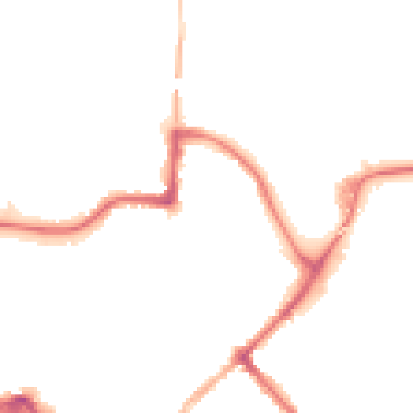 Night-time road noise heatmap for LE11 1JH