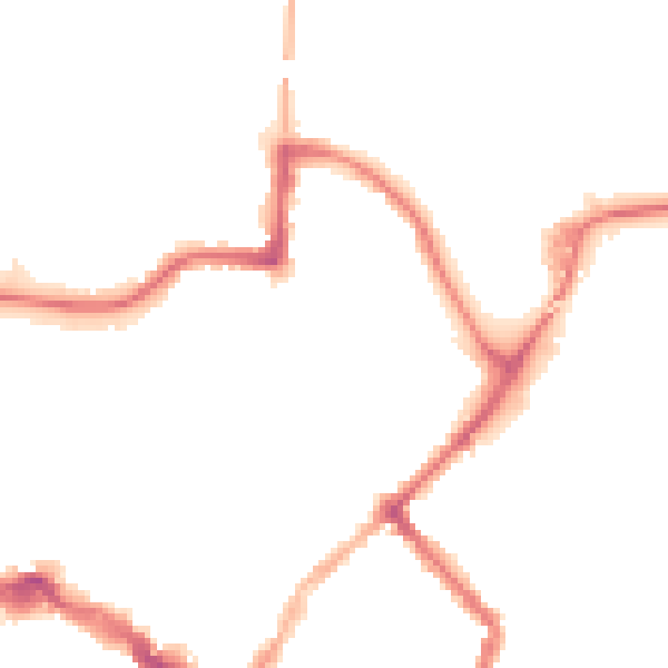 Night-time road noise heatmap for LE11 1JW