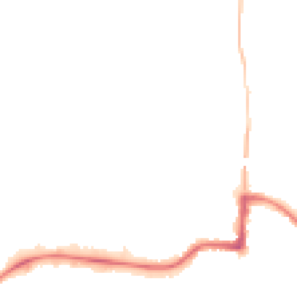 Night-time road noise heatmap for LE11 1LT