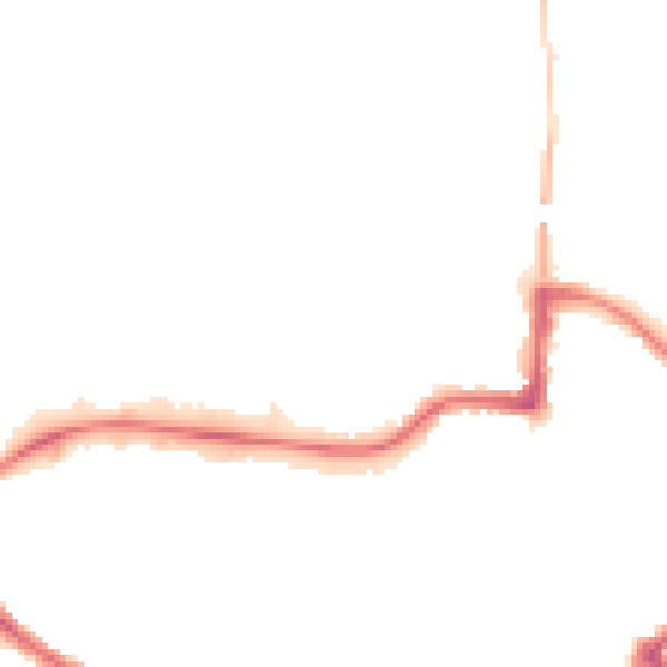 Night-time road noise heatmap for LE11 1LZ