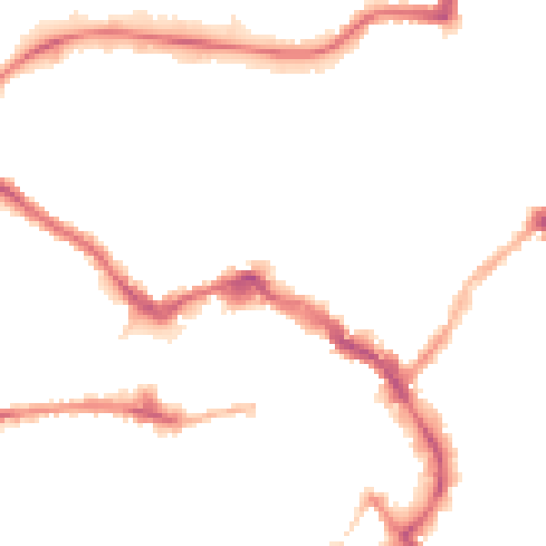 Night-time road noise heatmap for LE11 1NQ