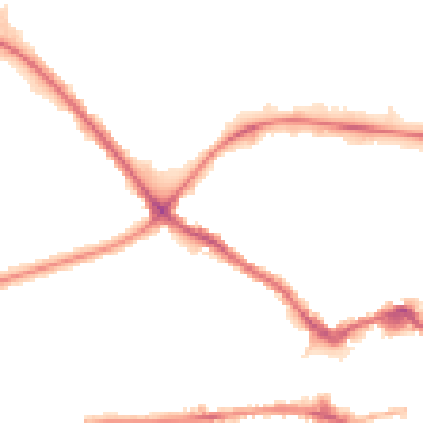 Night-time road noise heatmap for LE11 1QF