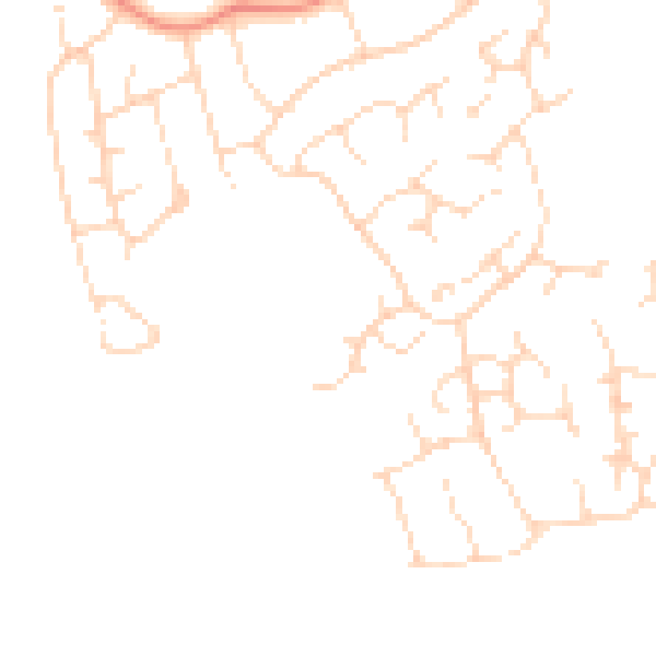 Daytime road noise heatmap for LE11 2DG