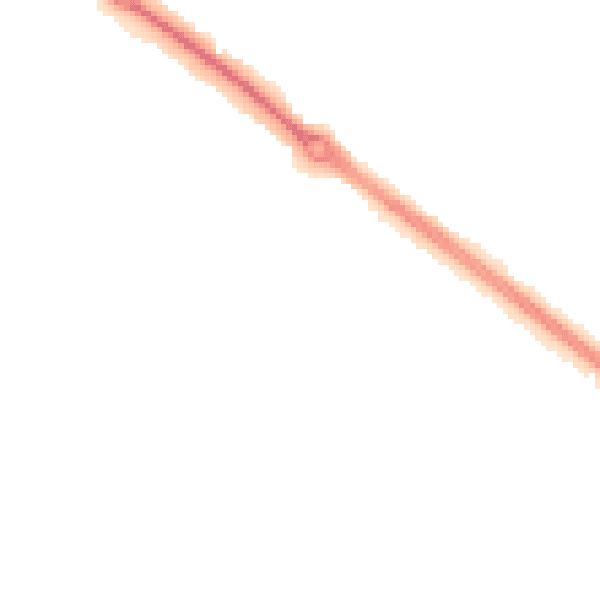 Night-time road noise heatmap for LE11 2JA