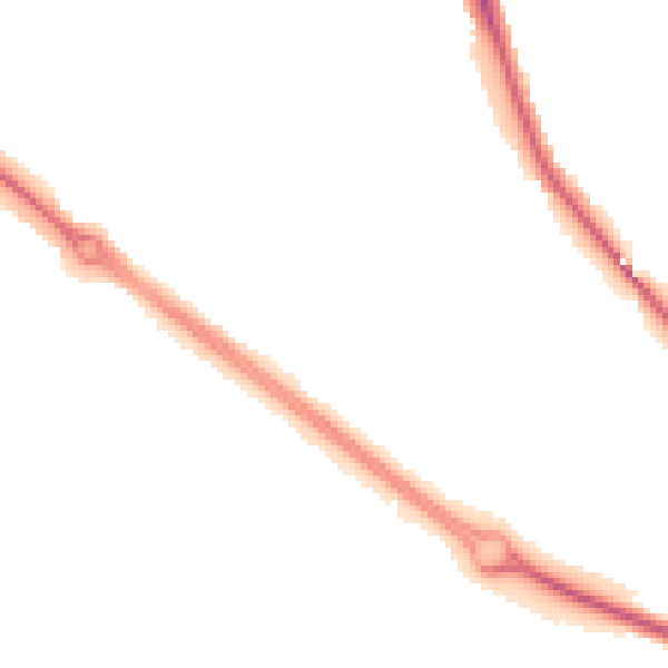 Night-time road noise heatmap for LE11 2LE