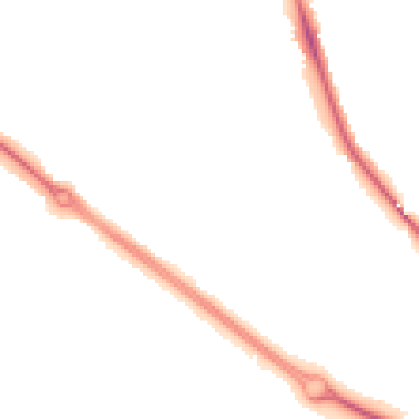 Night-time road noise heatmap for LE11 2LQ