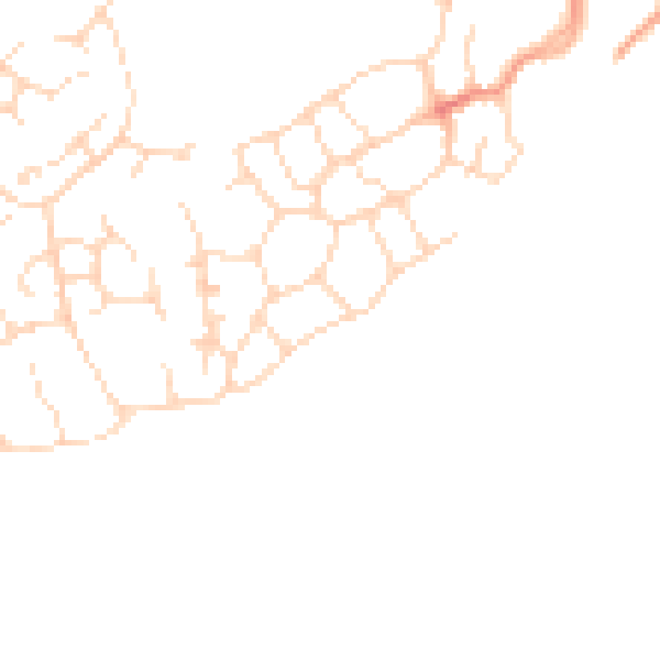 Daytime road noise heatmap for LE11 2NQ