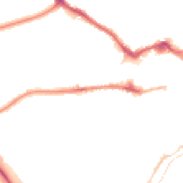 Night-time road noise heatmap for LE11 3AF