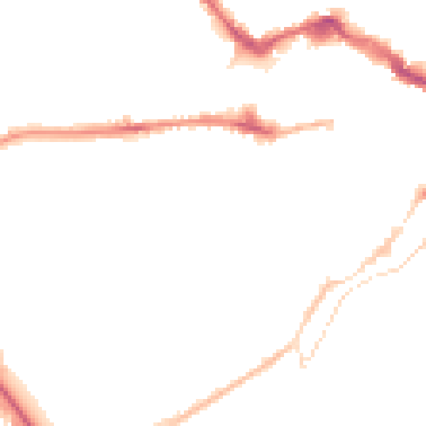 Night-time road noise heatmap for LE11 3AY
