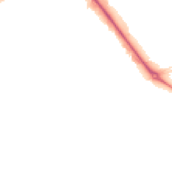 Night-time road noise heatmap for LE11 3HN