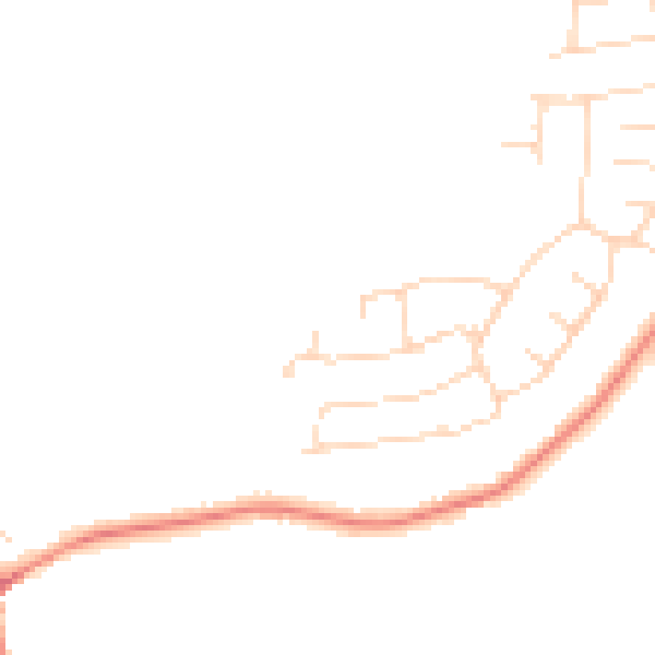Daytime road noise heatmap for LE11 3SF