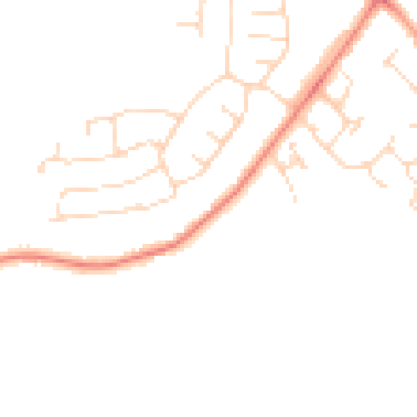 Daytime road noise heatmap for LE11 3YB