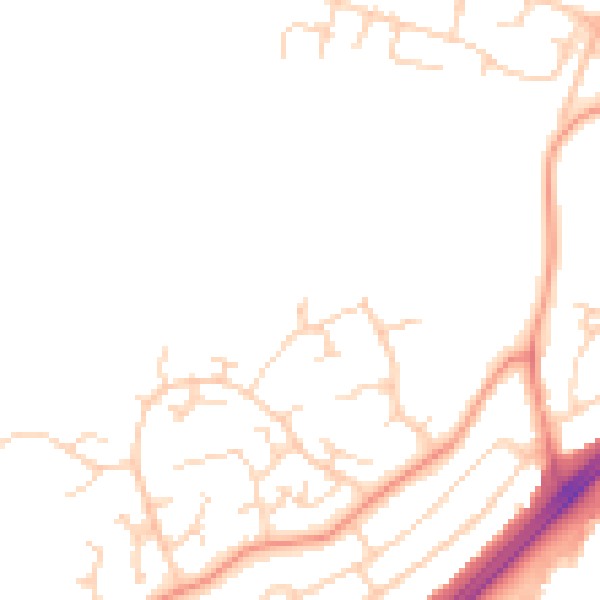 Daytime road noise heatmap for LE11 4AN