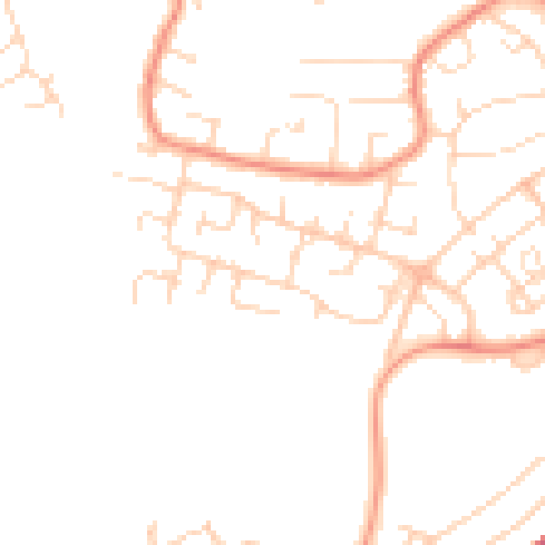 Daytime road noise heatmap for LE11 4QT
