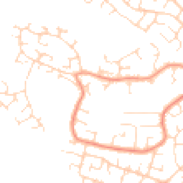 Daytime road noise heatmap for LE11 4QX