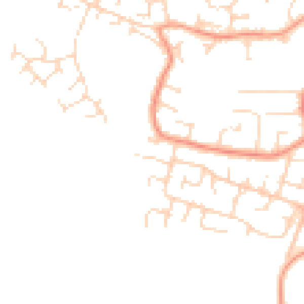Daytime road noise heatmap for LE11 4SE