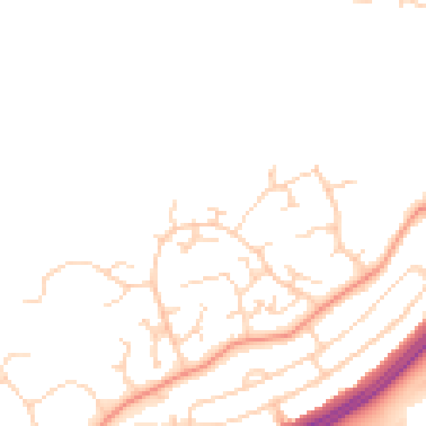 Daytime road noise heatmap for LE11 4WD