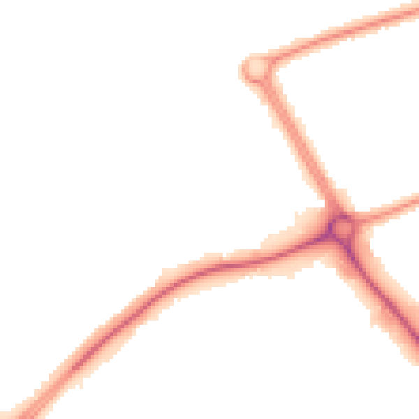 Night-time road noise heatmap for LE11 4WH