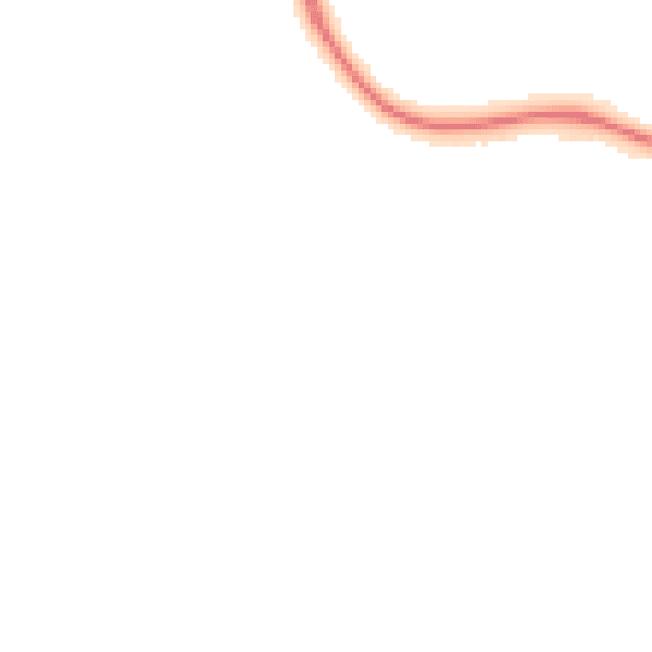 Night-time road noise heatmap for LE11 5EN