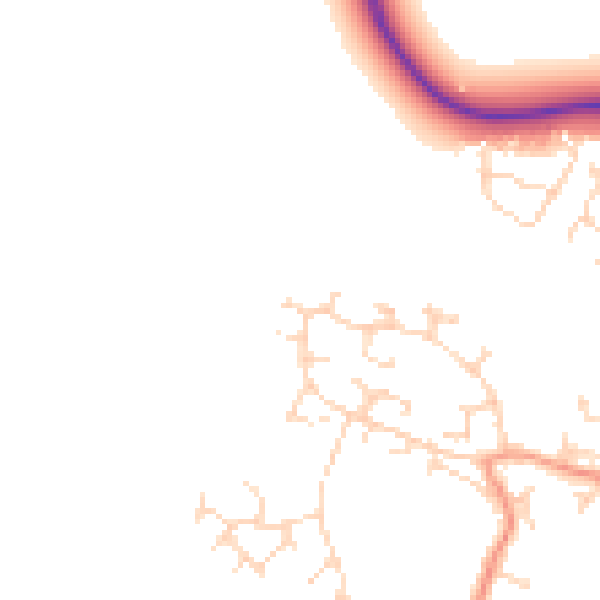 Daytime road noise heatmap for LE11 5EP