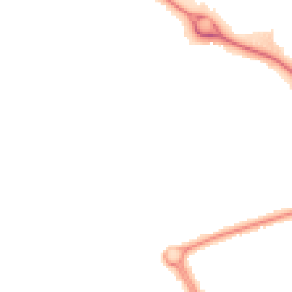 Night-time road noise heatmap for LE11 5JG