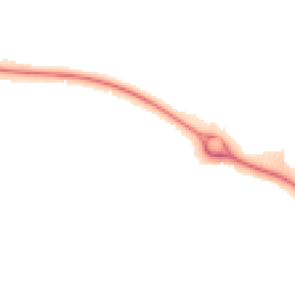 Night-time road noise heatmap for LE11 5UJ
