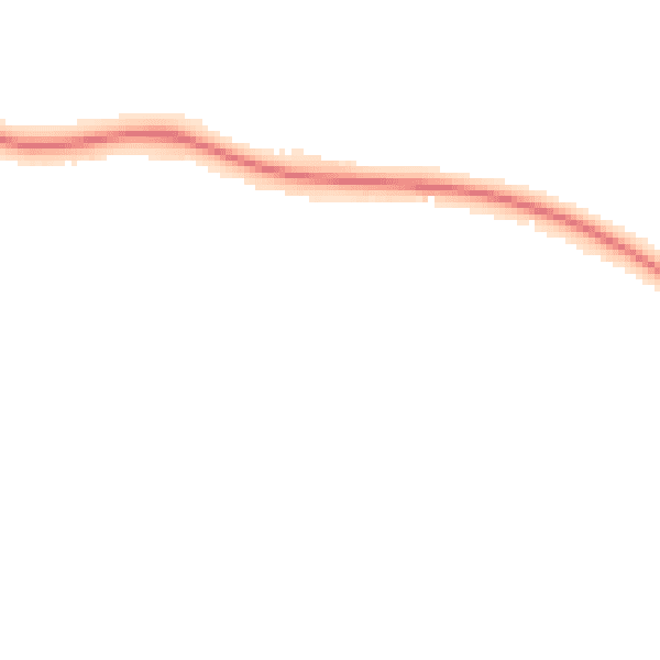 Night-time road noise heatmap for LE11 5YD