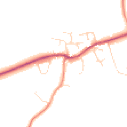 Daytime road noise heatmap for LE12 5AA