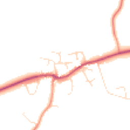 Daytime road noise heatmap for LE12 5AB
