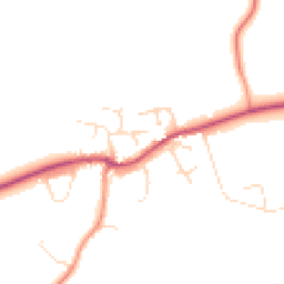Daytime road noise heatmap for LE12 5AE