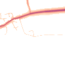 Daytime road noise heatmap for LE12 5AL