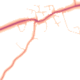 Daytime road noise heatmap for LE12 5AP
