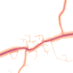 Daytime road noise heatmap for LE12 5AU
